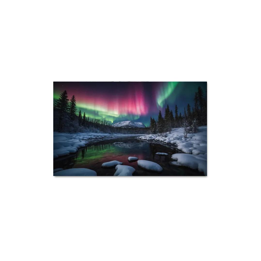 The Celestial Dance Of Northern Lights Multi-panel Paintings