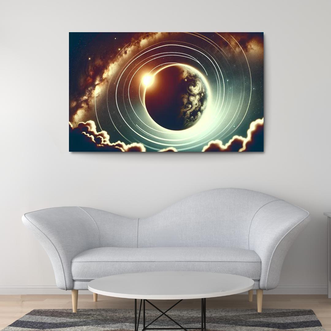 Exploring Exoplanet Atmospheres Multi-panel Paintings