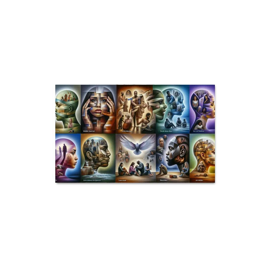 Voices Of Silence Domestic Violence Awareness Multi-panel Paintings