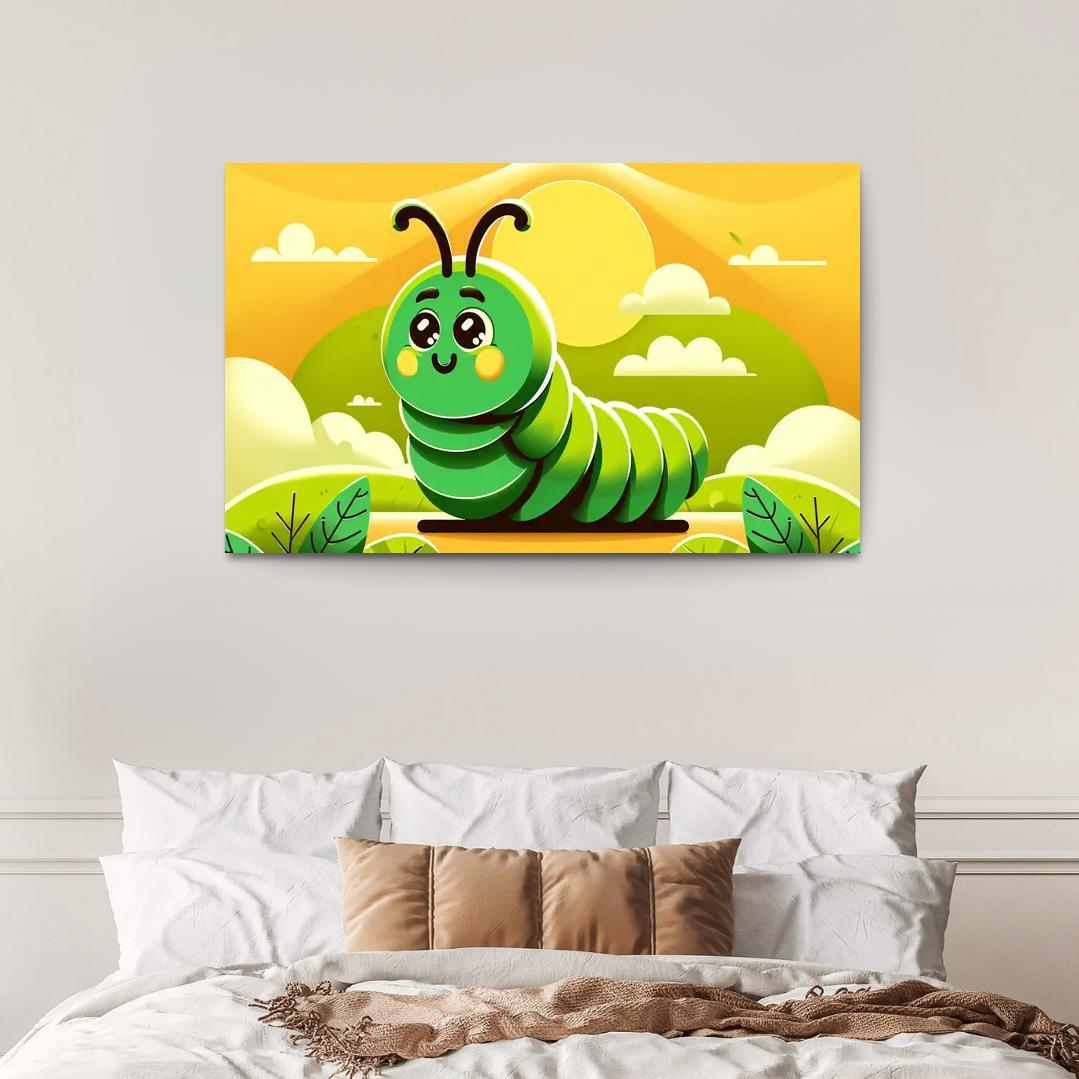 Curious Caterpillar Modern Paintings Frame