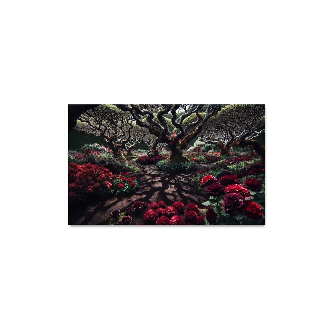 Eclipsed Garden Nature's Gothic Rebirth 1 Piece HD Canvas Wall Art-Original Frame