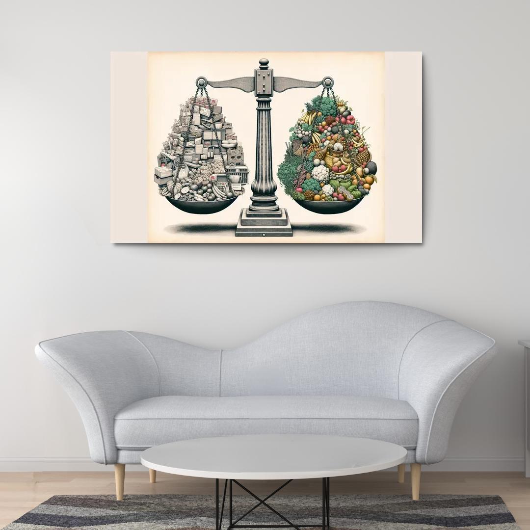 The Price Of Progress The Cost Of Consumerism Custom Paintings Frame