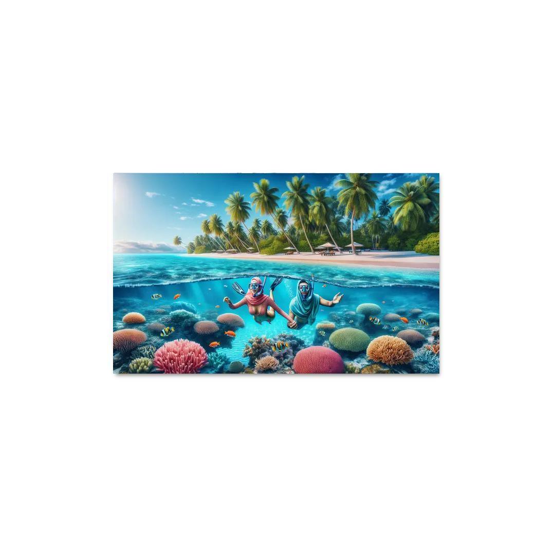 Coral Sands Sanctuary Modern Paintings Frame