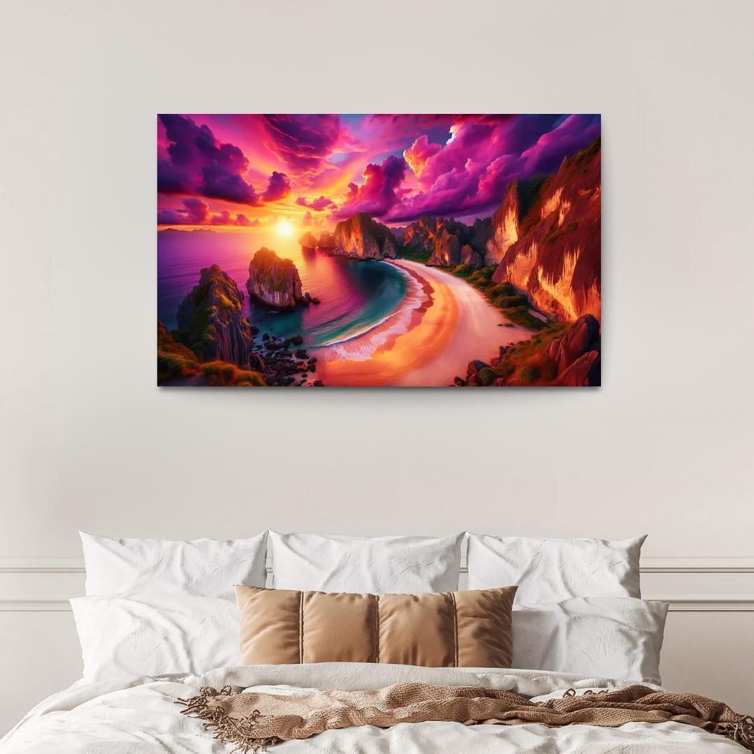 Sunset Ridge Beach Premium Artwork Frames