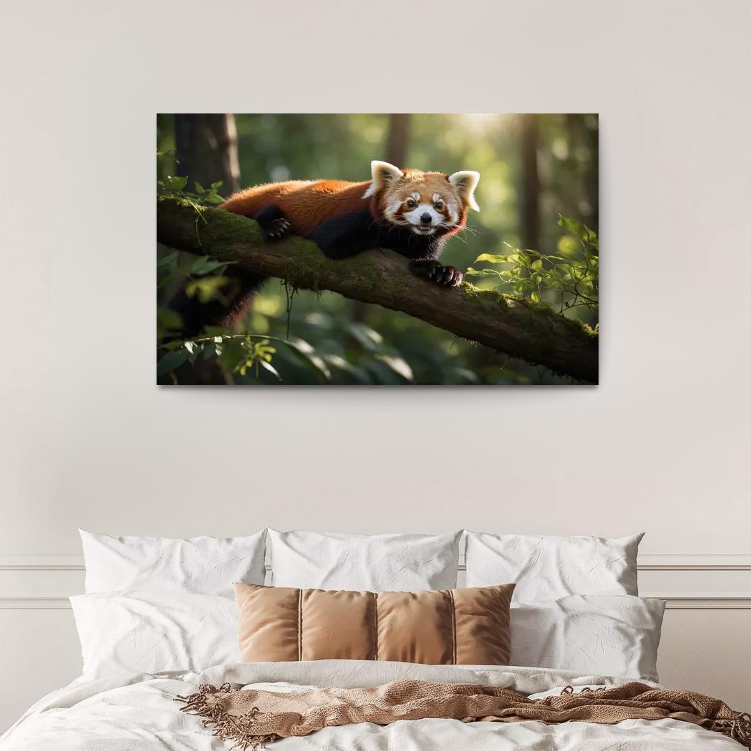 The Enigmatic Red Panda The Forest Dweller Framed Paintings