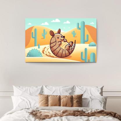 Adventurous Armadillo Modern Paintings Frame