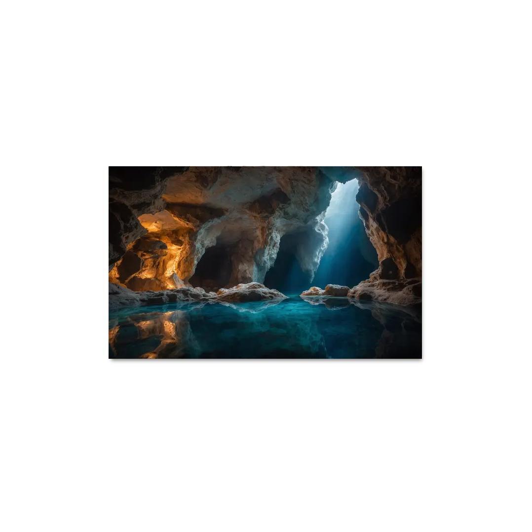 The Crystal Caves Of Misty Hollow Modern Paintings Frame