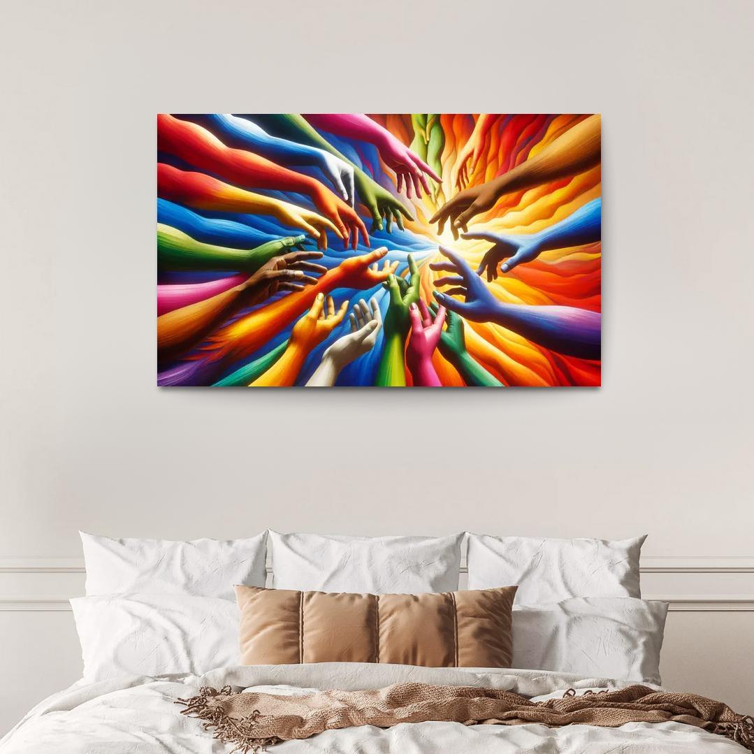 Building Bridges Unity In Diversity Custom Paintings Frame