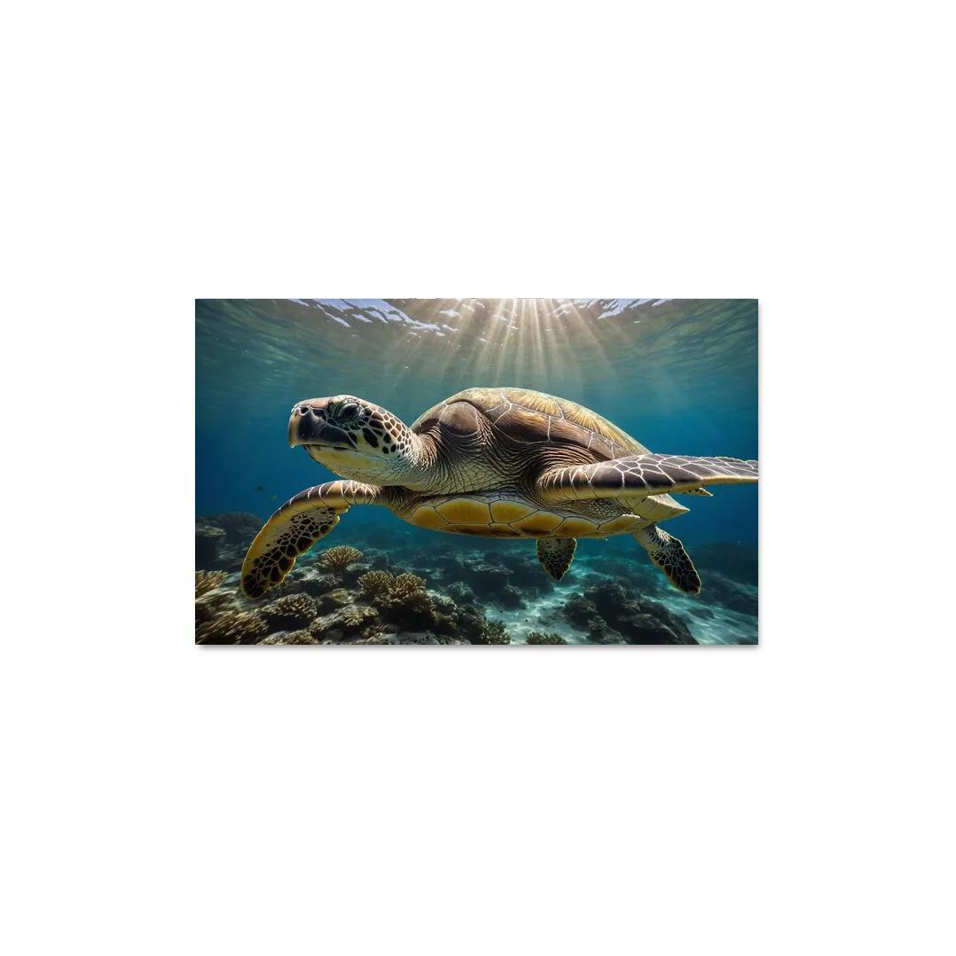 The Stunning Green Sea Turtle Multi-panel Paintings