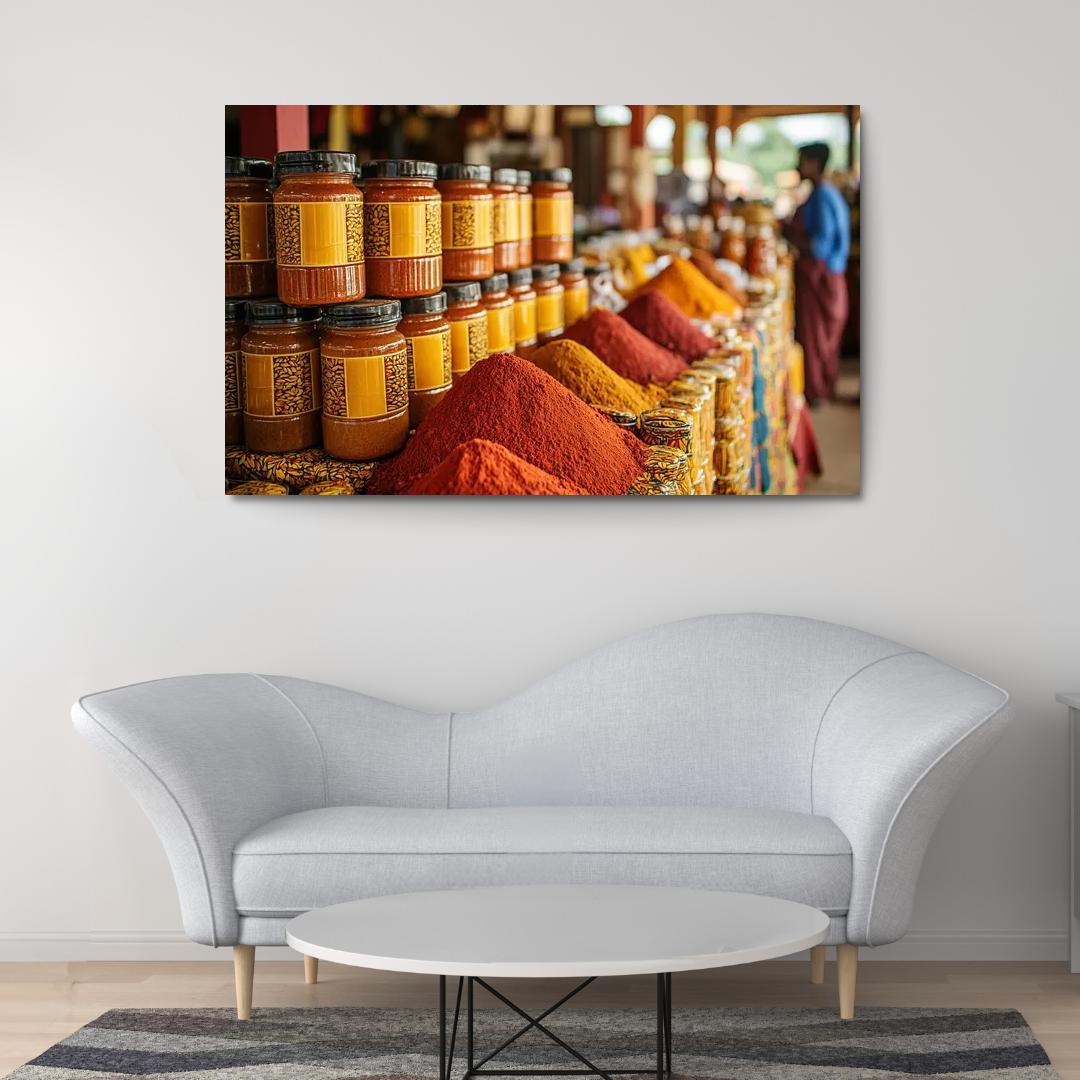 The Spice Market Abstract Paintings Frame