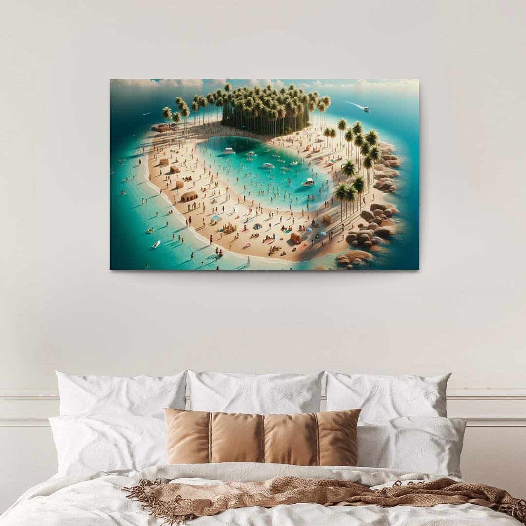 Crystal Waters Oasis Modern Paintings Frame
