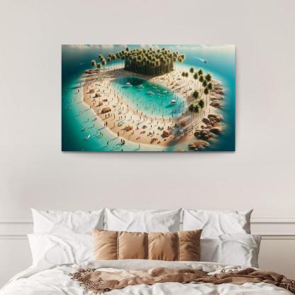 Crystal Waters Oasis Modern Paintings Frame