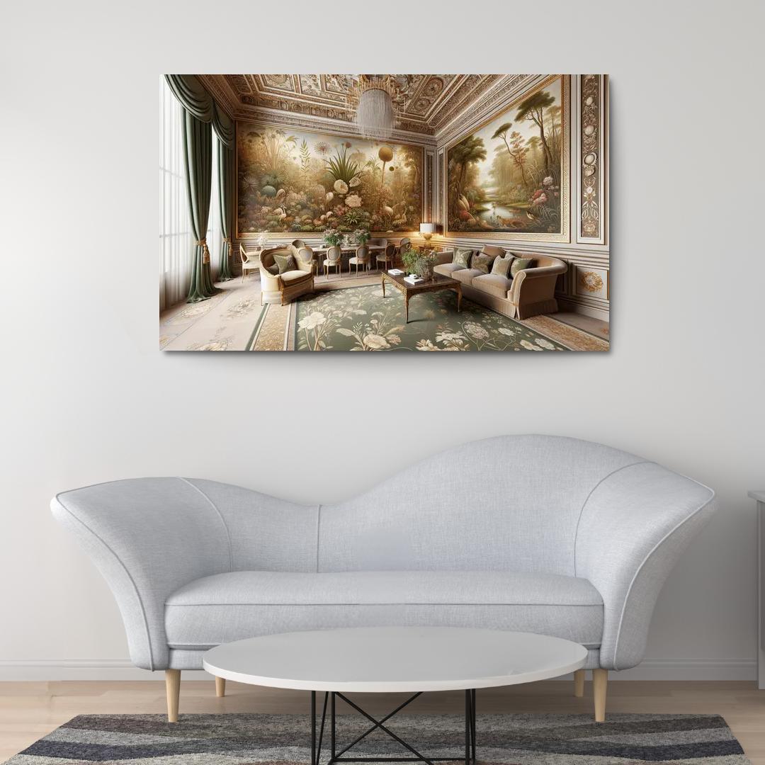 Vintage-Style Framed Botanical Prints 1 Piece HD Canvas Wall Art-Original Frame