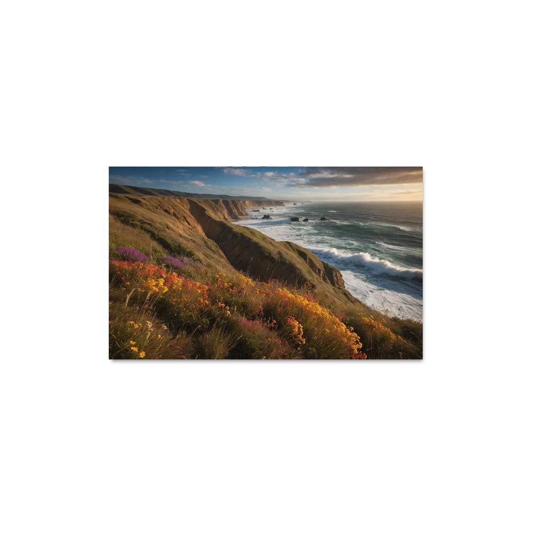 The Majestic Bluffs Of Ocean Edge Modern Paintings Frame