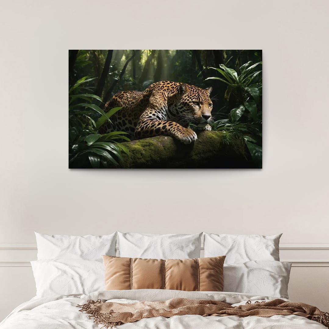 The Mighty Jaguar Stealthy Forest Predator Canvas Paintings Frame