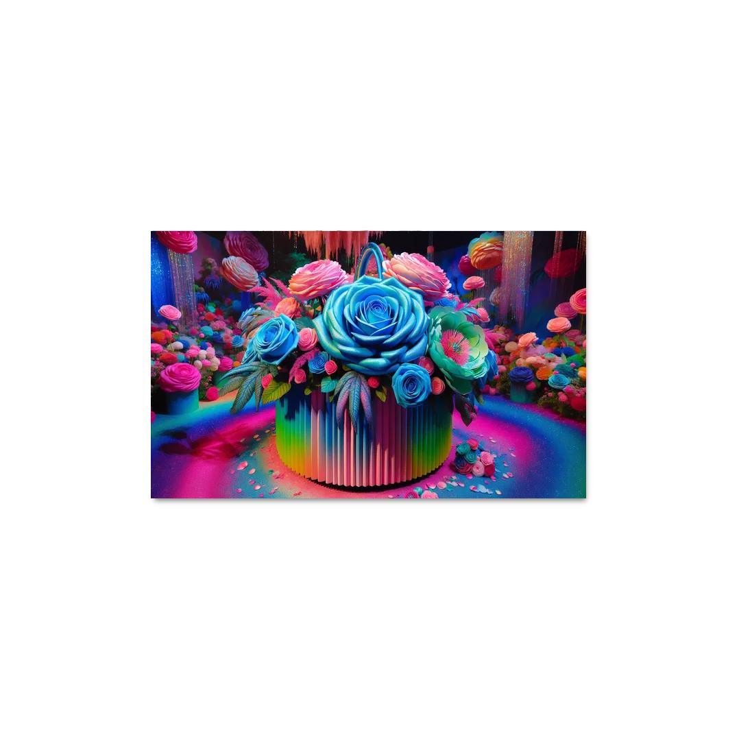 Whimsical Wonderland A Fantasy Floral Journey Modern Paintings Frame