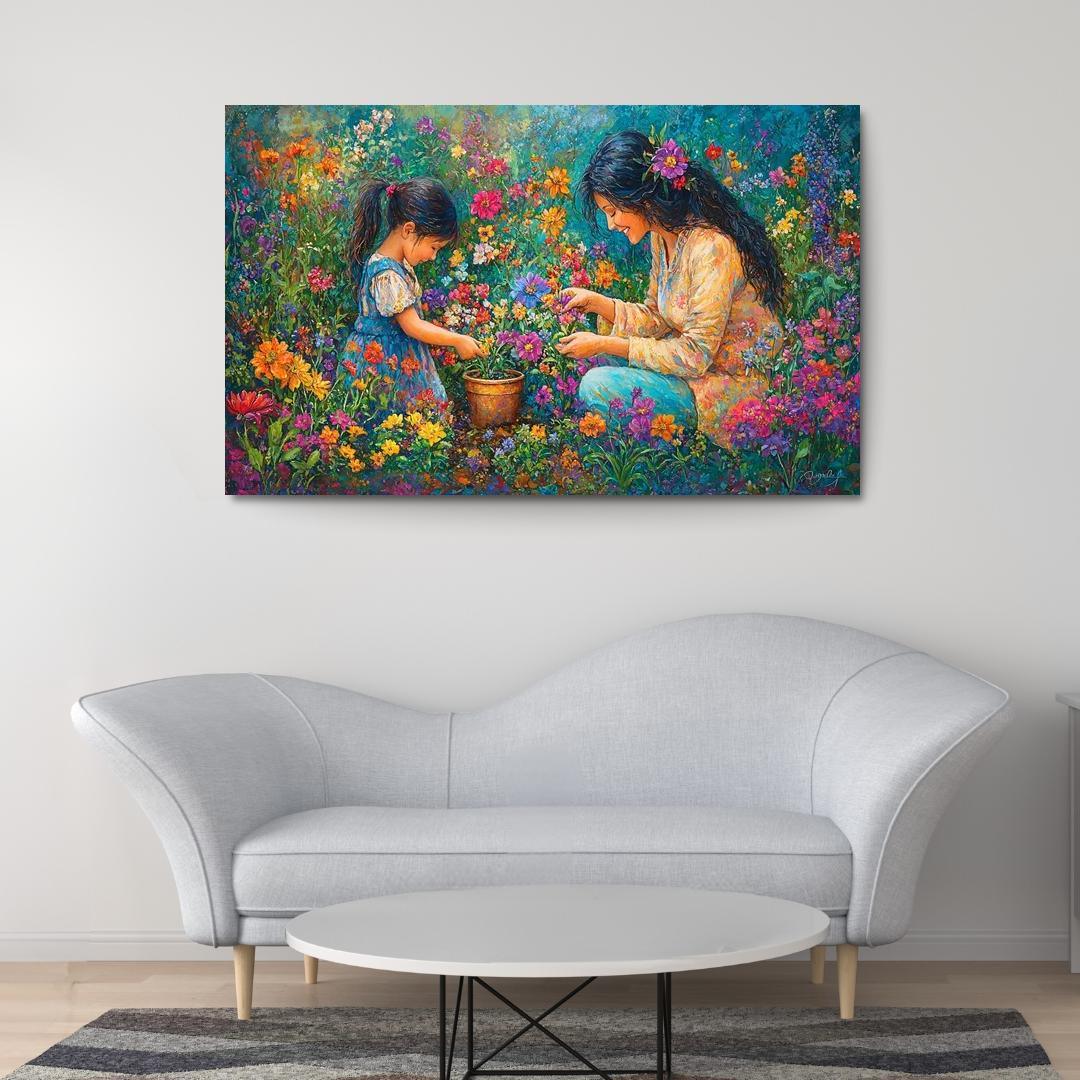 The Garden Of Gratitude A Mothers Nurturing Hands One-piece Frames