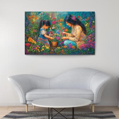 The Garden Of Gratitude A Mothers Nurturing Hands One-piece Frames
