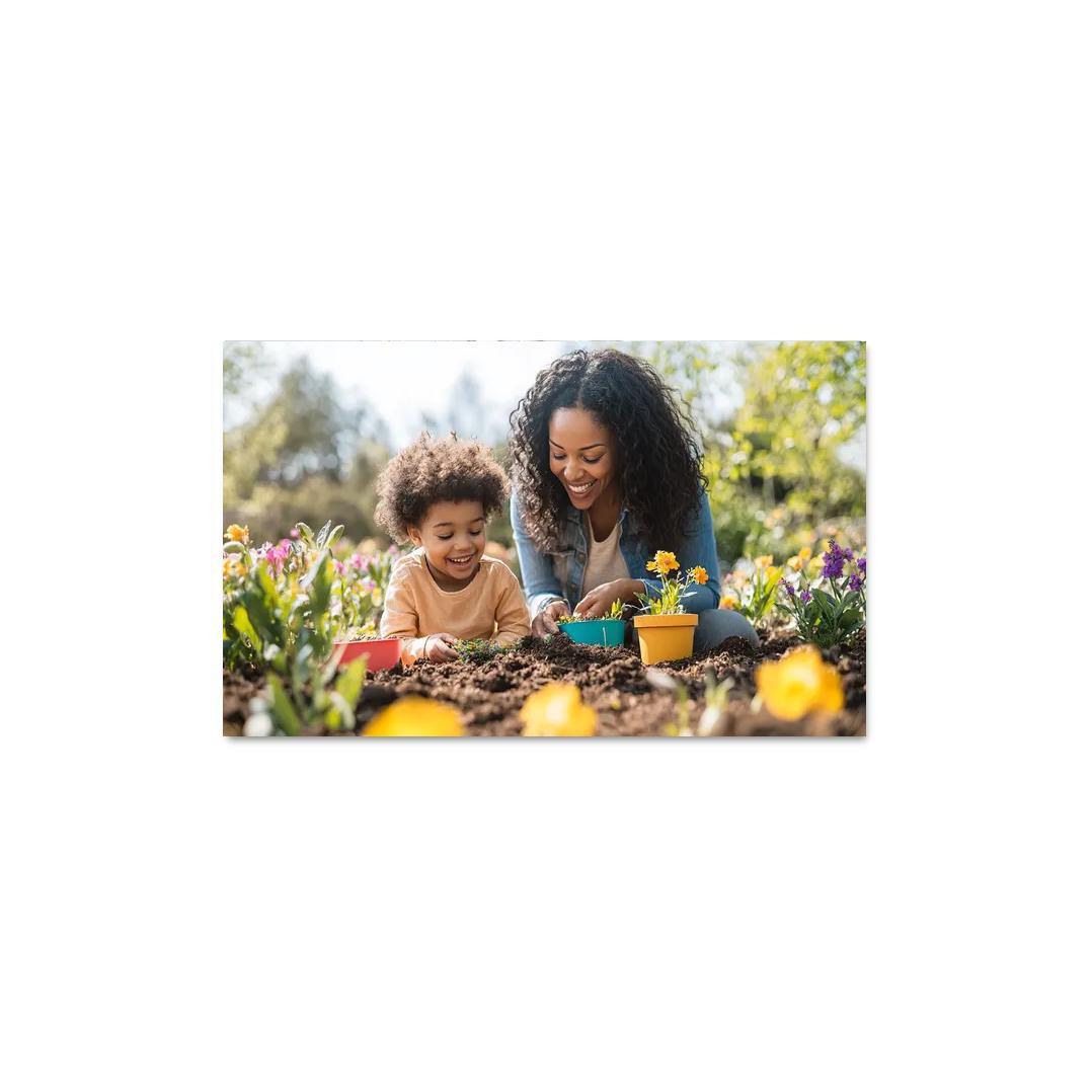 In Her Garden A Mother's Nurturing Spirit One-piece Frames