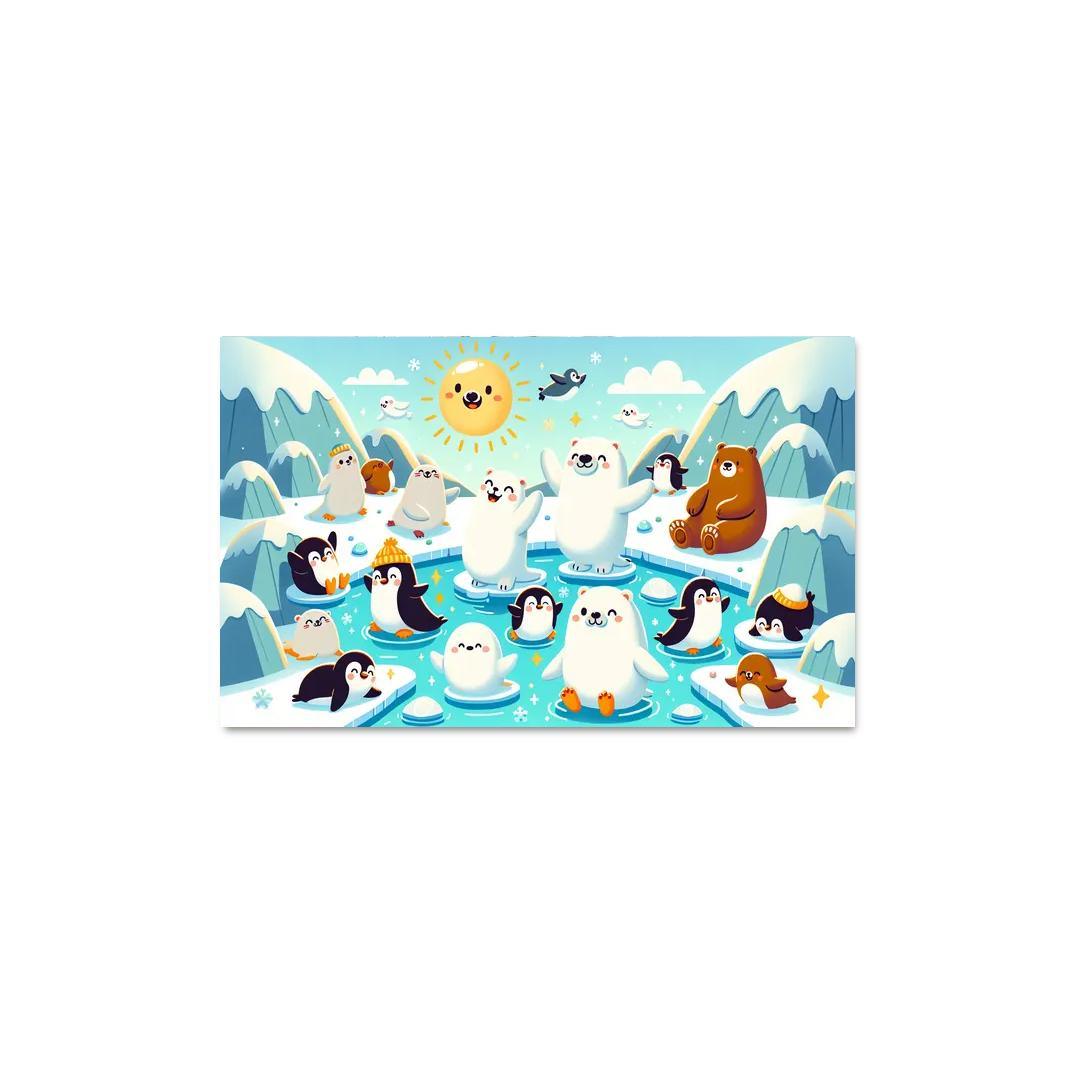 Adventurous Arctic Animals Premium Artwork Frames