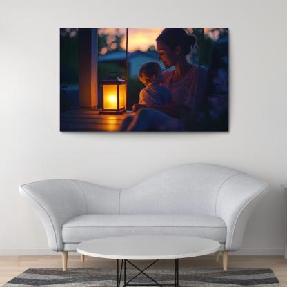 Her Gentle Whisper A Mothers Voice Canvas Paintings Frame