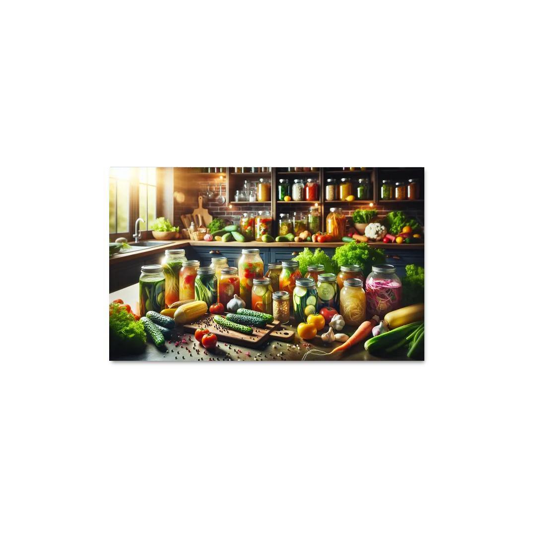 Fermentation Arts Crafting Your Own Probiotics 1 Piece HD Canvas Wall Art-Original Frame