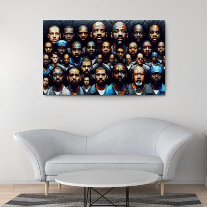 Echoes of Silence The Plight of the Incarcerated 1 Piece HD Canvas Wall Art-Original Frame
