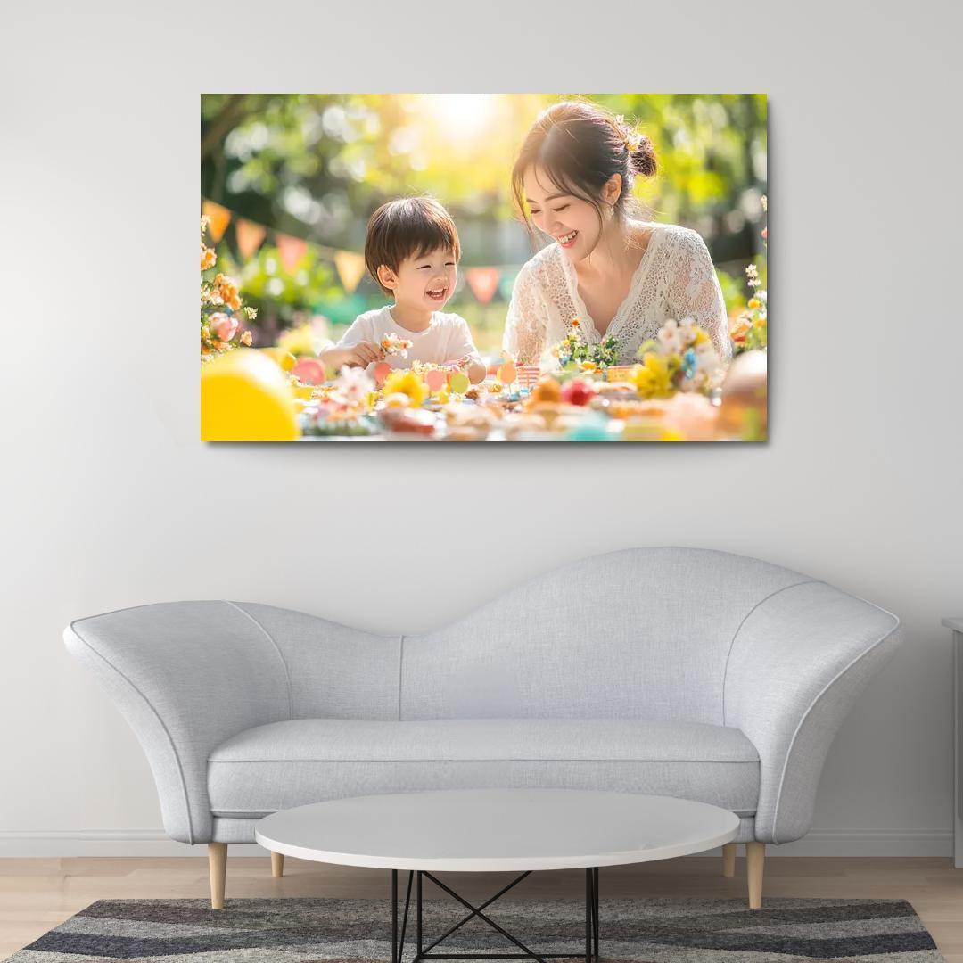 Moments Of Joy Celebrating Togetherness Custom Paintings Frame