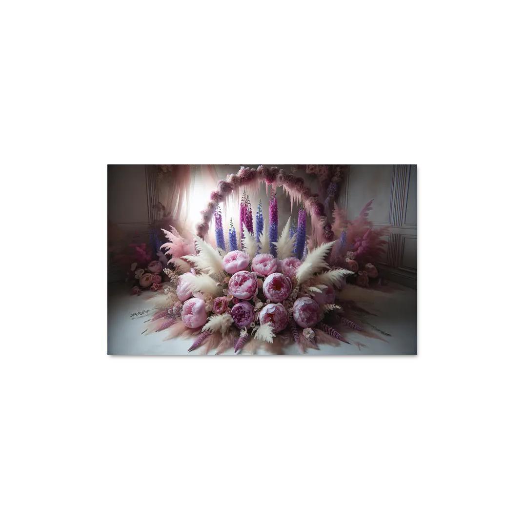Ethereal Garden A Fairy Tale Floral Display 1 Piece HD Canvas Wall Art-Original Frame