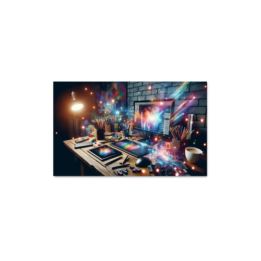 Digital Art Create Your Own Virtual Masterpieces 1 Piece HD Canvas Wall Art-Original Frame