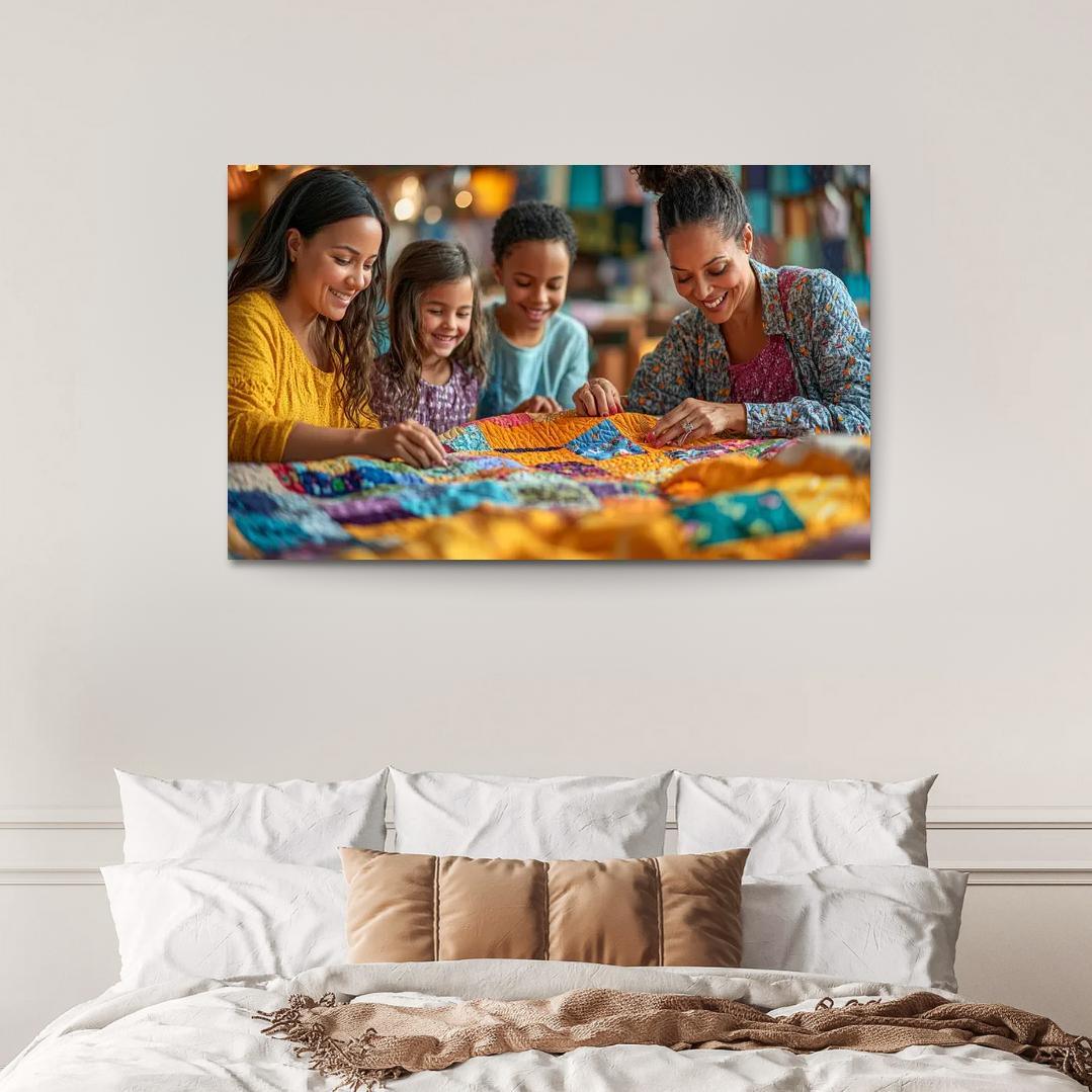 The Quilt Of Memories A Mothers Fabric One-piece Frames