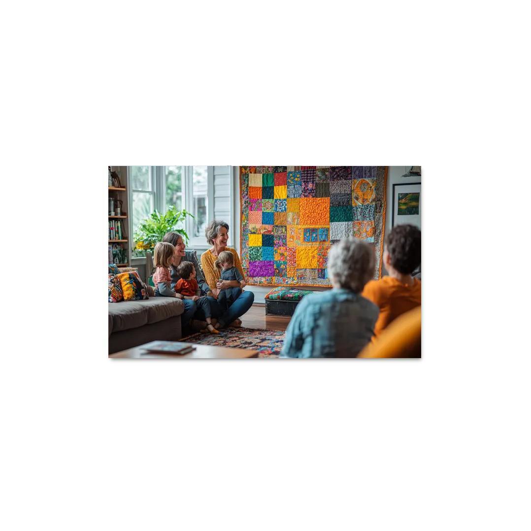 Threads Of Togetherness A Mothers Tapestry Custom Paintings Frame