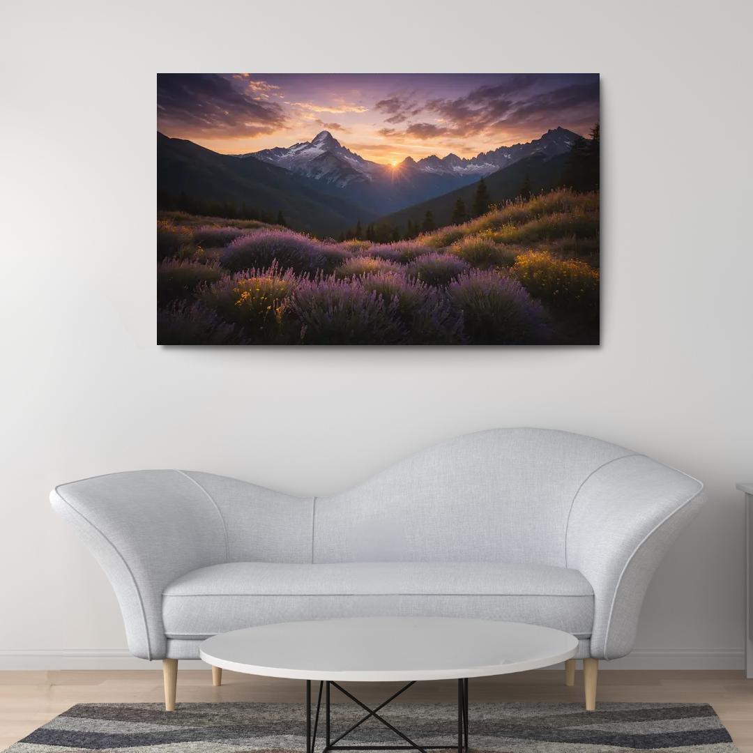 The Twilight Glow Of Serenity Mountain Art Trends