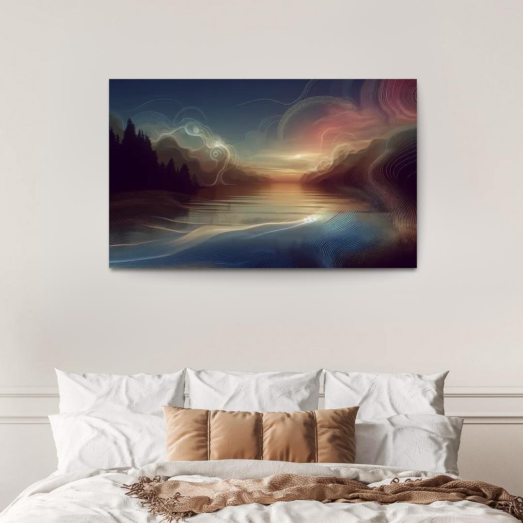 The Symphony of Silence 1 Piece HD Canvas Wall Art-Original Frame
