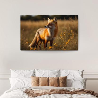 The Daring Red Fox Cunning And Clever Oil Paintings Frame