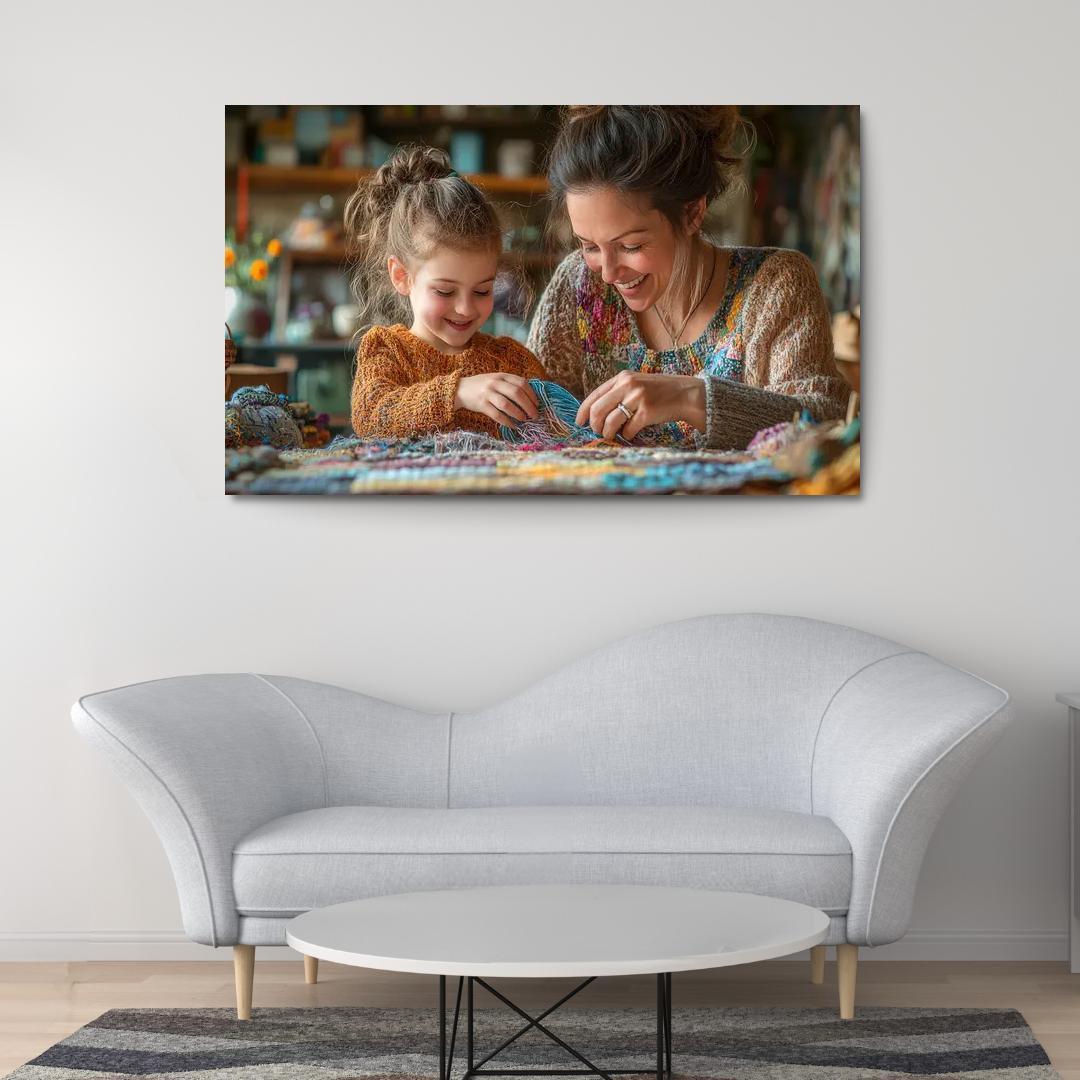 Threads Of Time A Mothers Lifelong Journey Canvas Paintings Frame