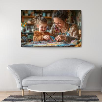 Threads Of Time A Mothers Lifelong Journey Canvas Paintings Frame