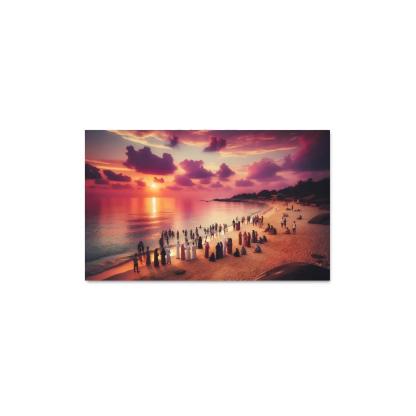 Sunset Glade Evening Retreat Abstract Paintings Frame