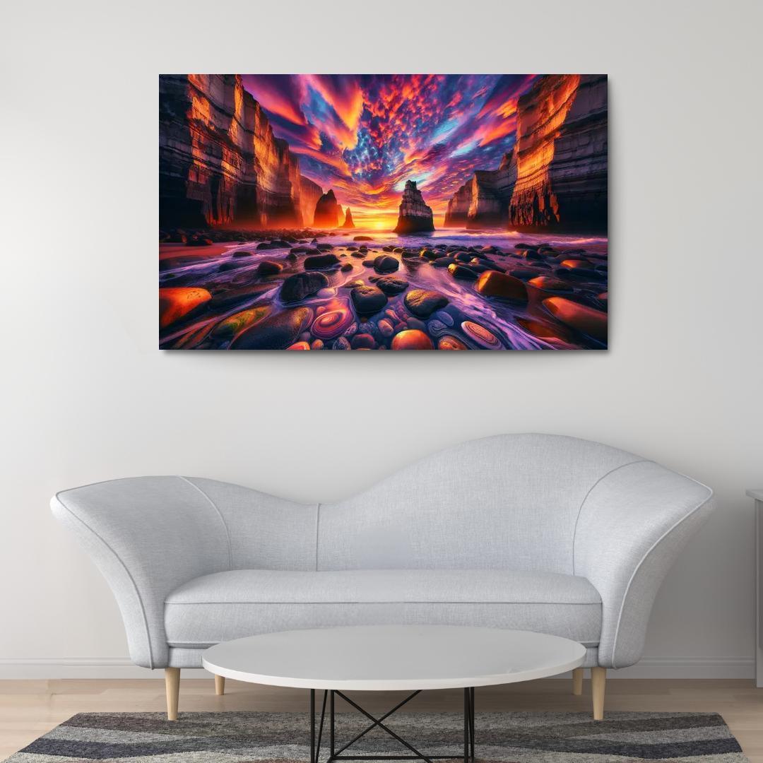 Sunset Cliffs A Photographer's Dream Custom Paintings Frame