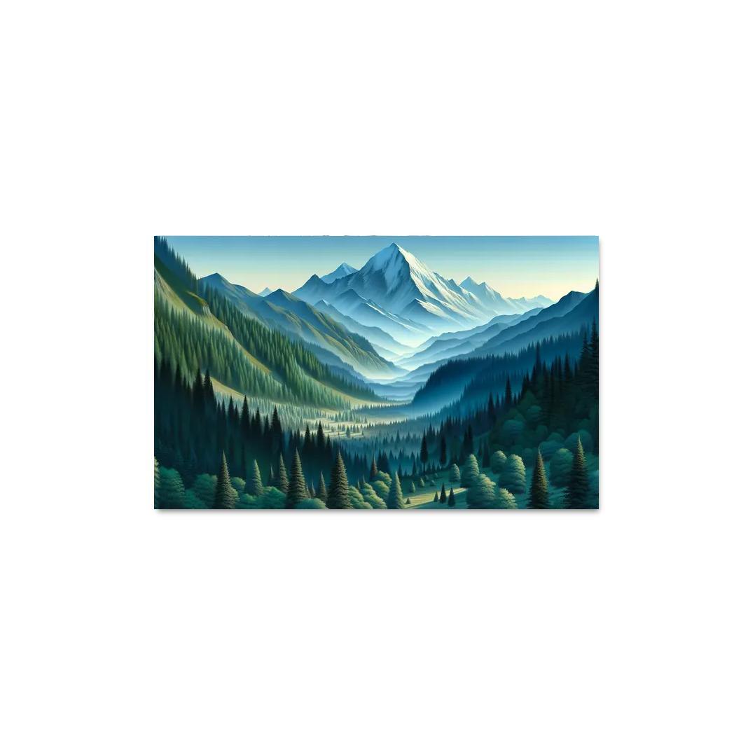 Mountain Serenity Retreat 1 Piece HD Canvas Wall Art-Original Frame