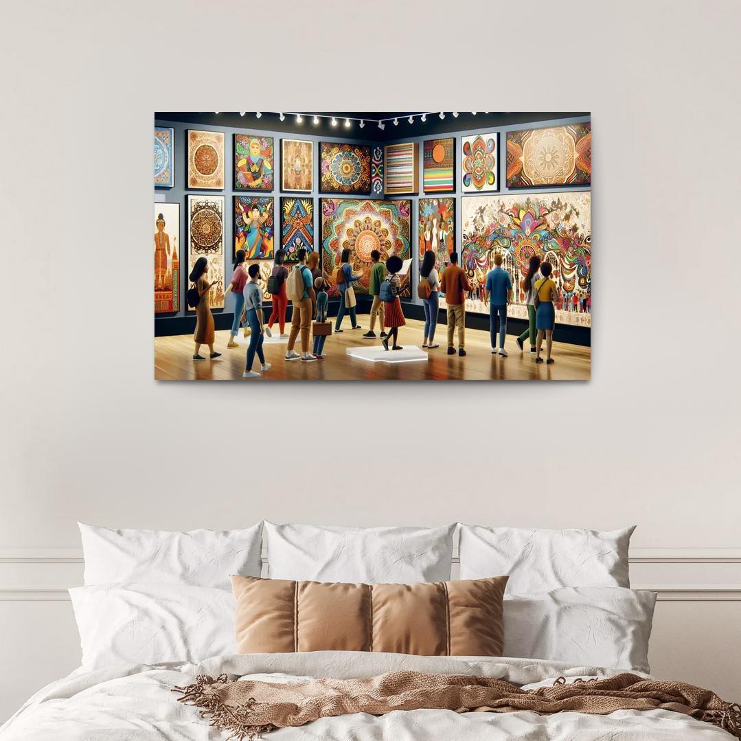 Bridging Cultures Artistic Expressions Of Unity Framed Paintings