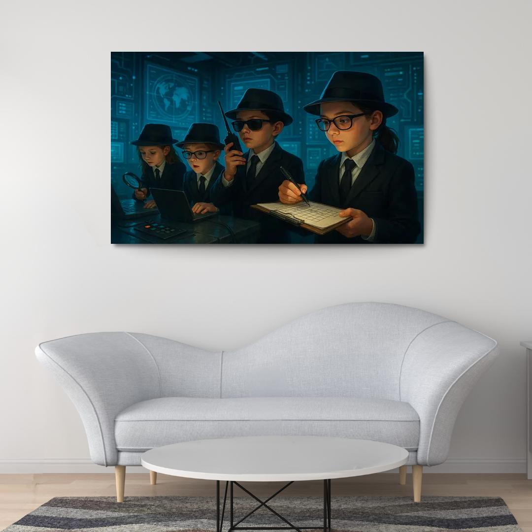 Secret Agents - Spy Kids Adventure Framed Paintings