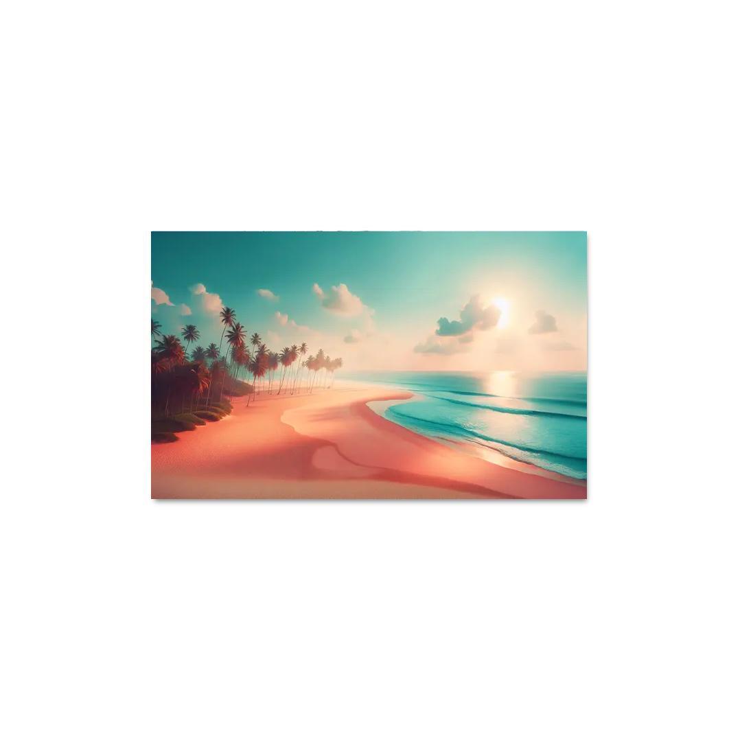 Peach Oasis Relaxing Island Vibes Premium Artwork Frames