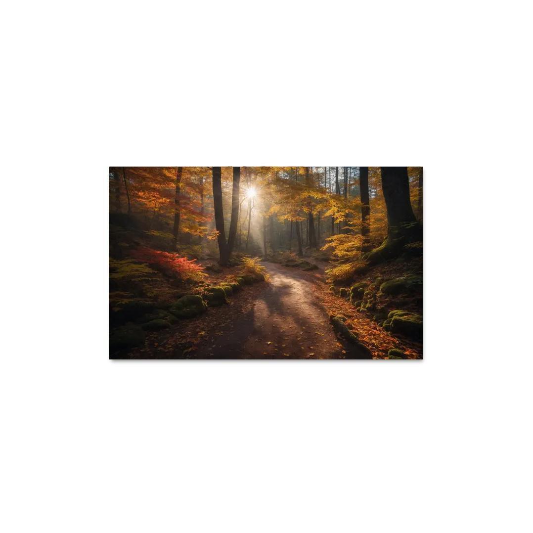 The Exquisite Allure Of Autumn Forest Trails Oil Paintings Frame