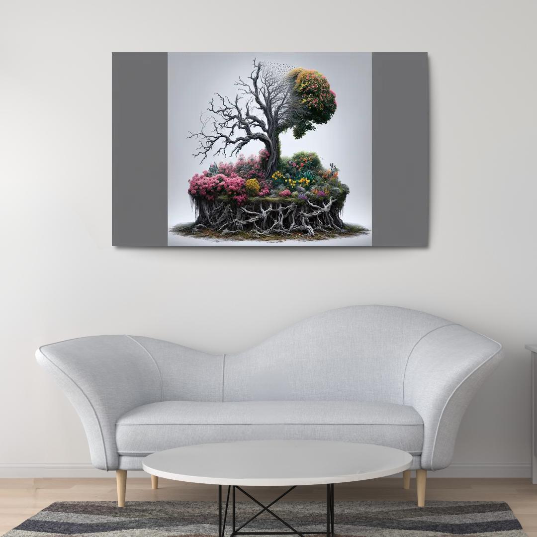 The Last Breath A Call for Climate Justice 1 Piece HD Canvas Wall Art-Original Frame