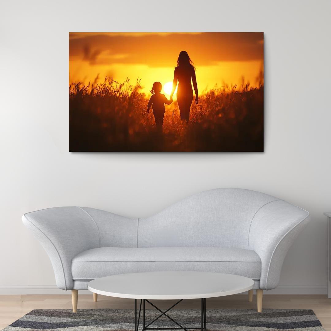 The Light Of Guidance A Mothers Love Custom Paintings Frame