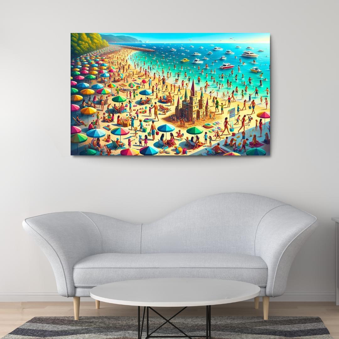 Enchanted Beach Family Adventure Zone Custom Paintings Frame