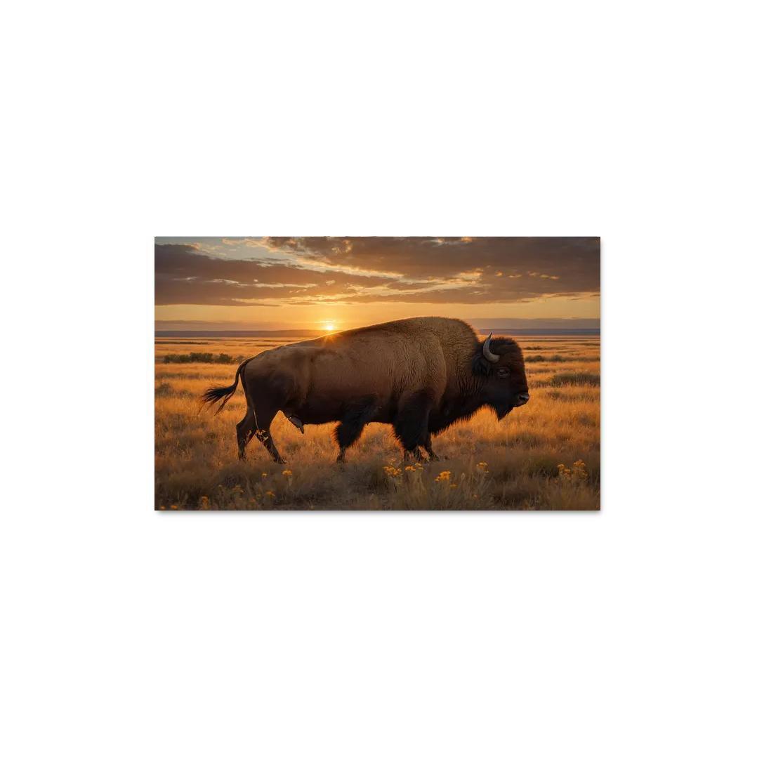 The Powerful Bison Icons Of The Plains Canvas Paintings Frame