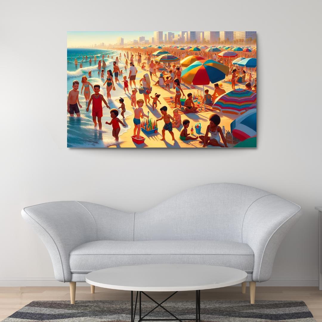 Gentle Bay Family Fun Zone Abstract Paintings Frame