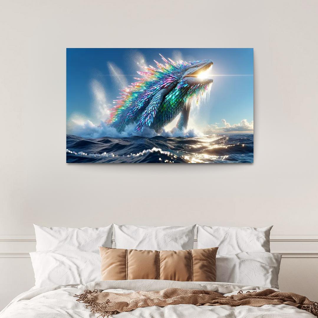 The Crystal Leviathan 1 Piece HD Canvas Wall Art-Original Frame